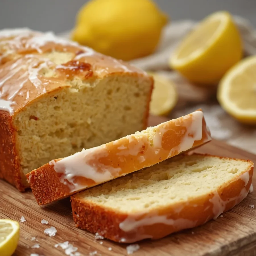Easy One-Bowl Iced Lemon Poppyseed Loaf