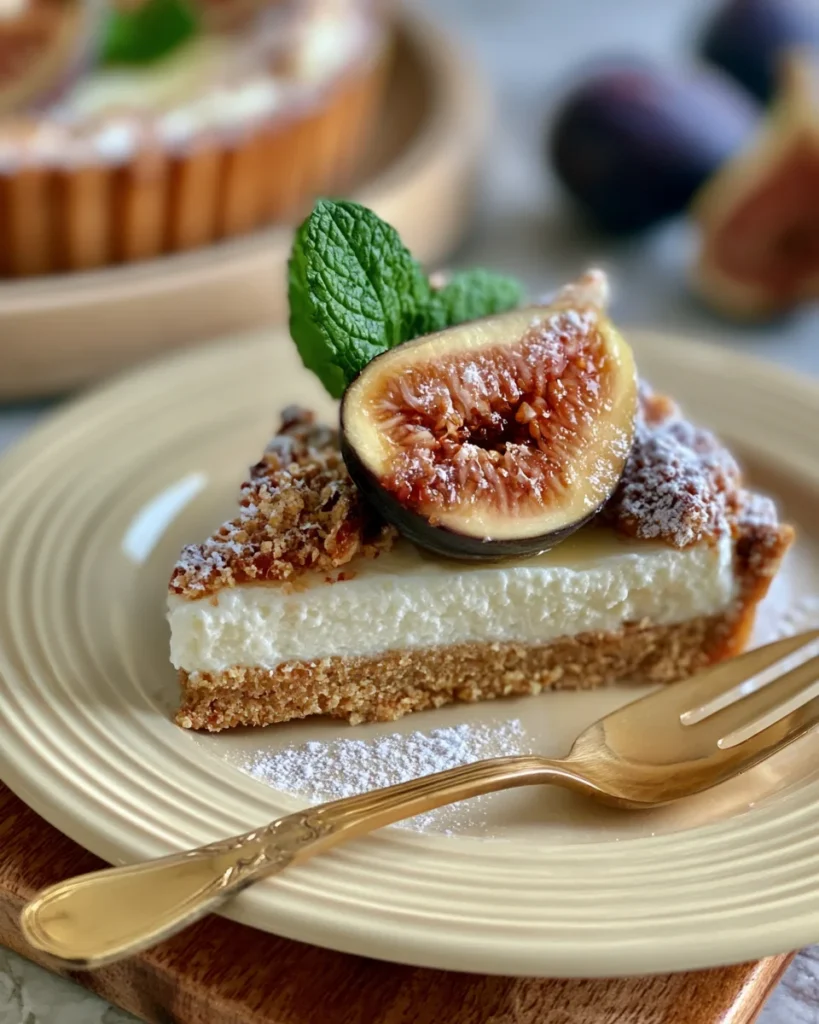 Fermented Honey Fig & Mascarpone Tart