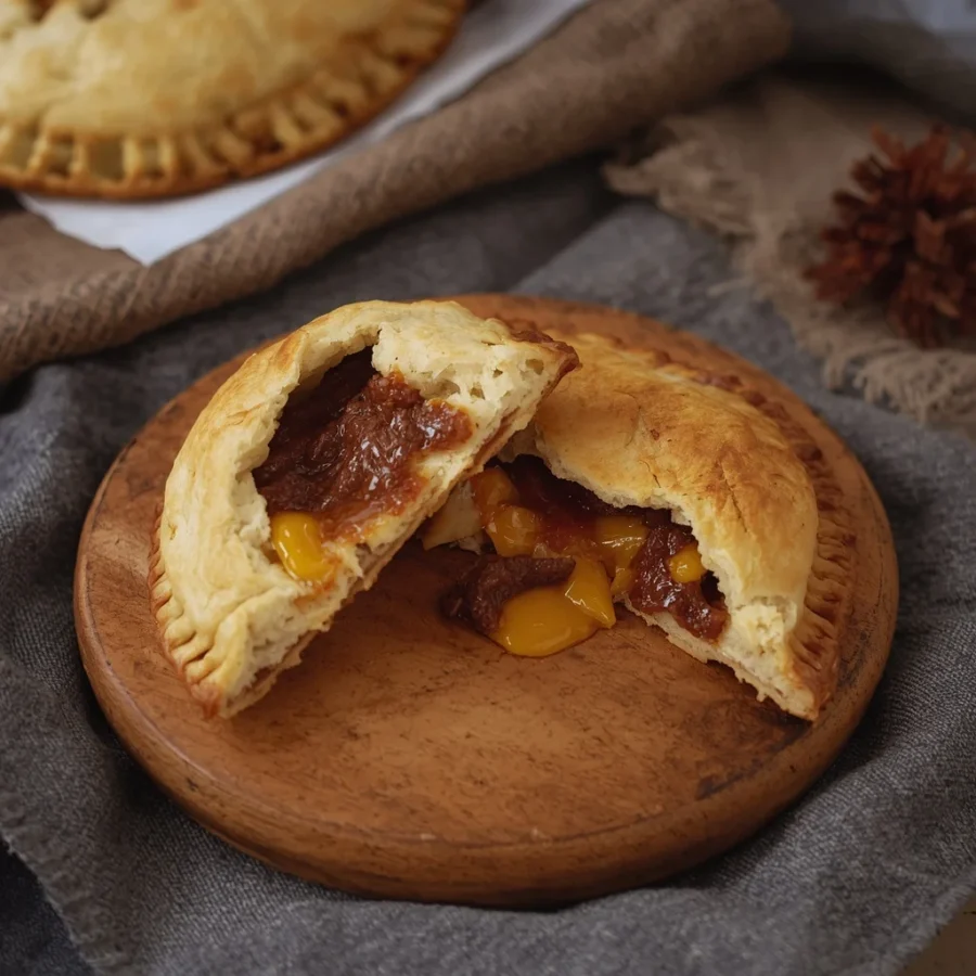 Flaky Halal Beef & Cheddar Hand Pies