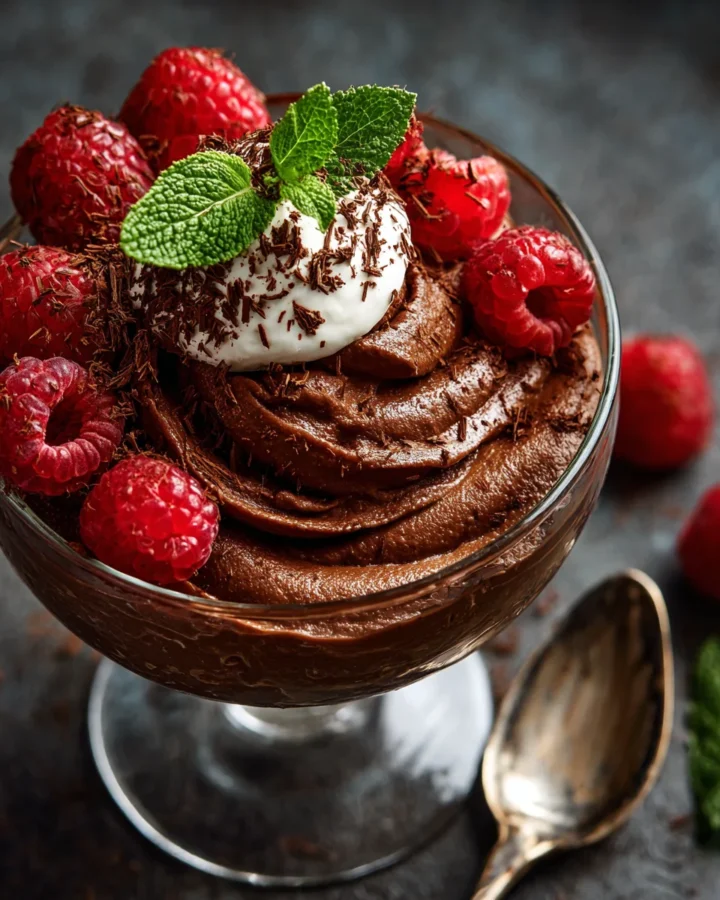 Fudgy Avocado Chocolate Mousse Vegan