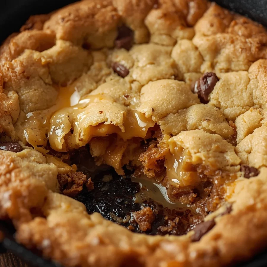 Gooey Deep-Dish Skillet Cookie
