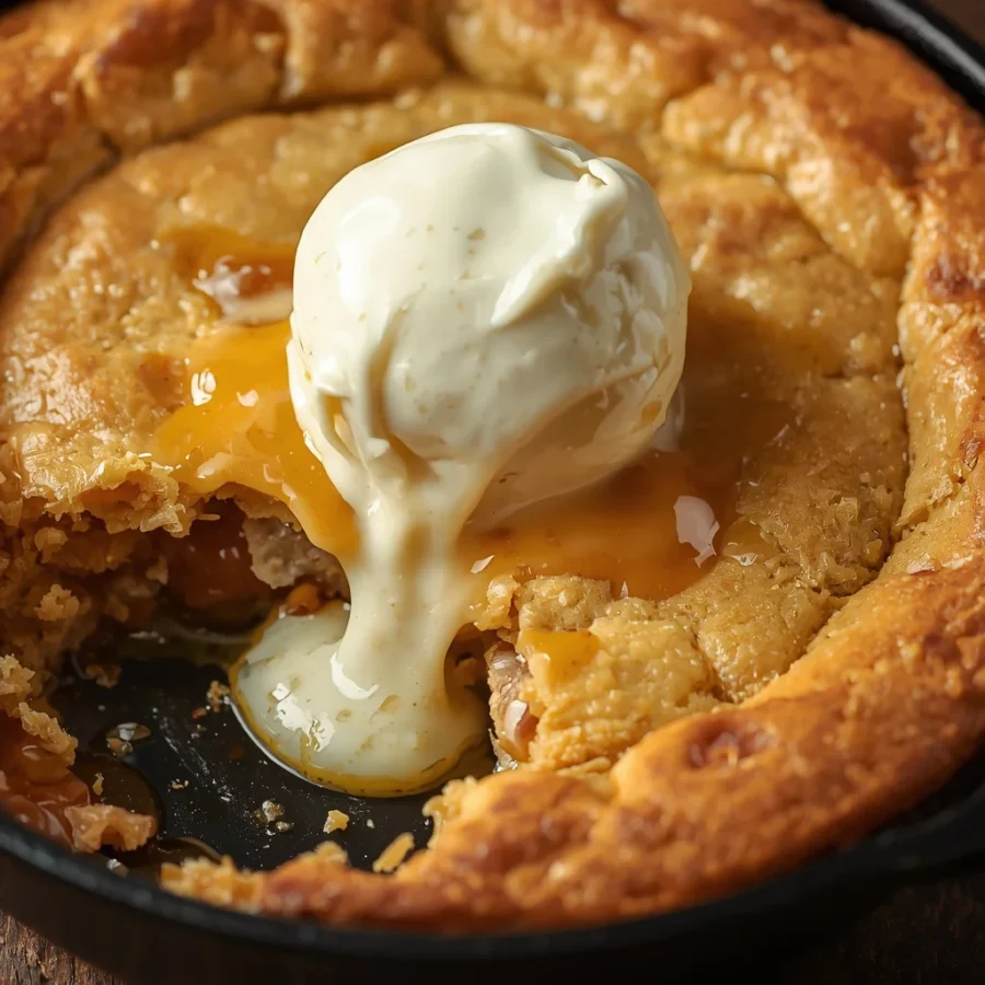 Gooey Deep-Dish Skillet Cookie
