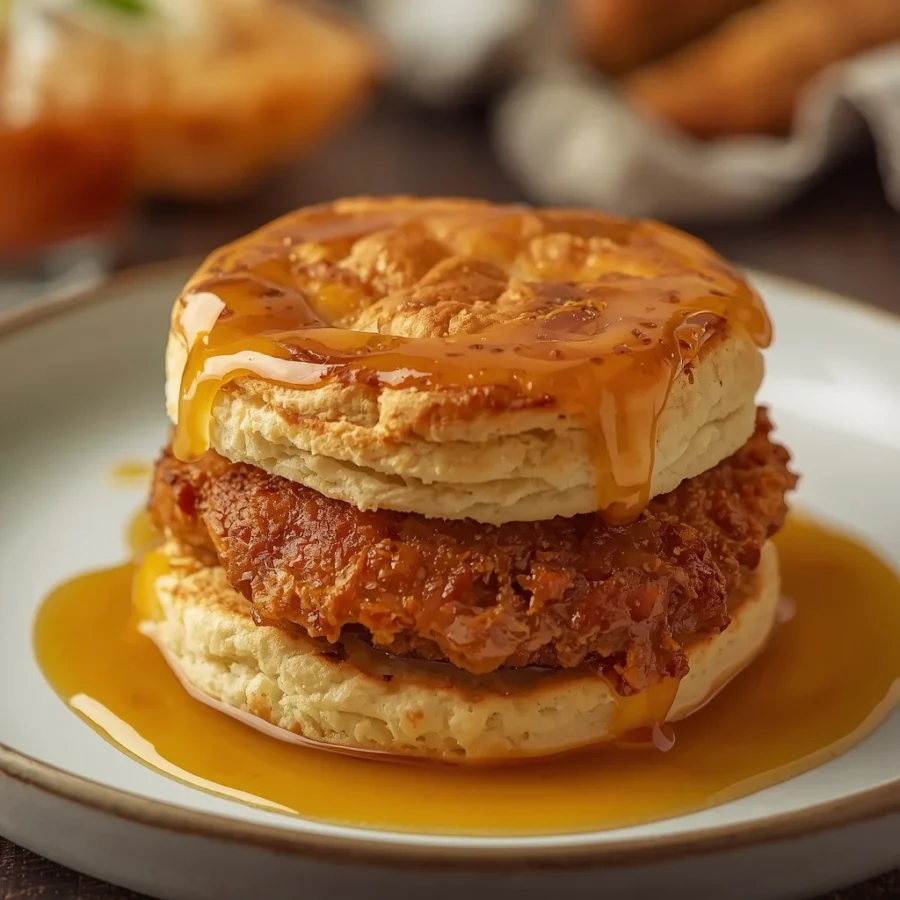 Hot Honey Chicken Biscuit Bake