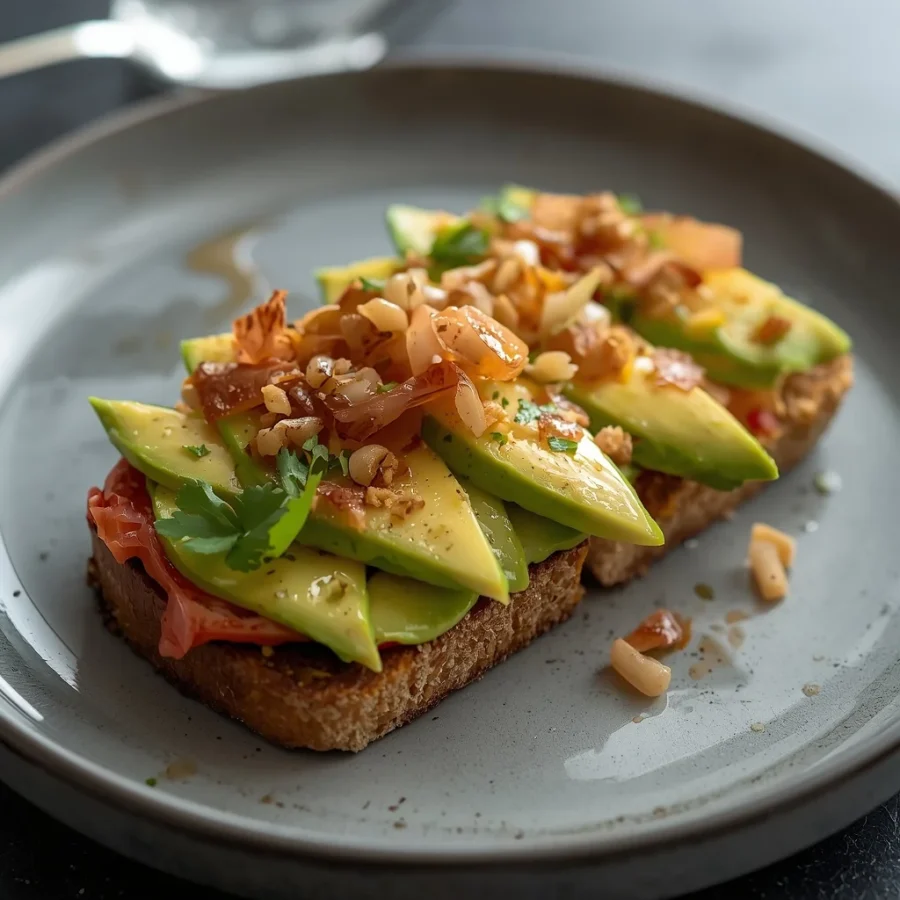 Loaded Avocado Ranch Breakfast Toast