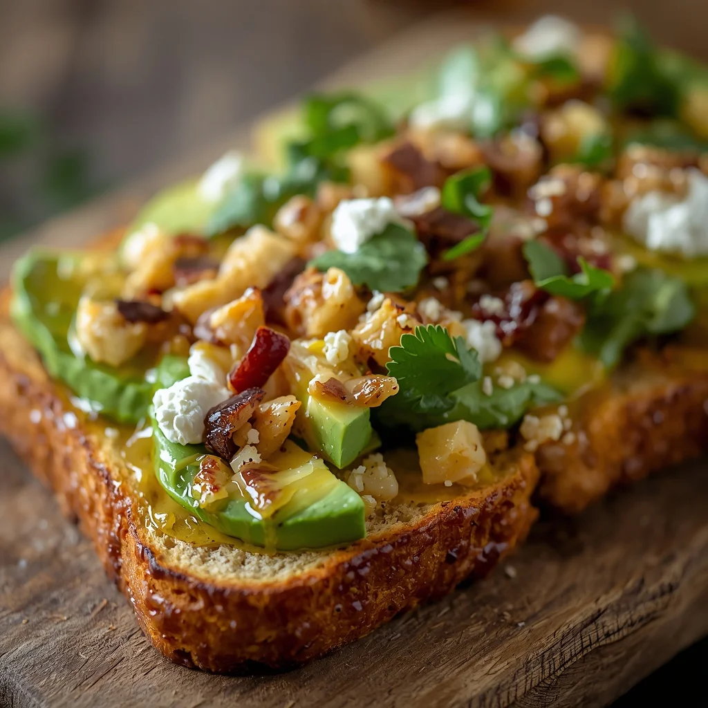 Loaded Avocado Ranch Breakfast Toast