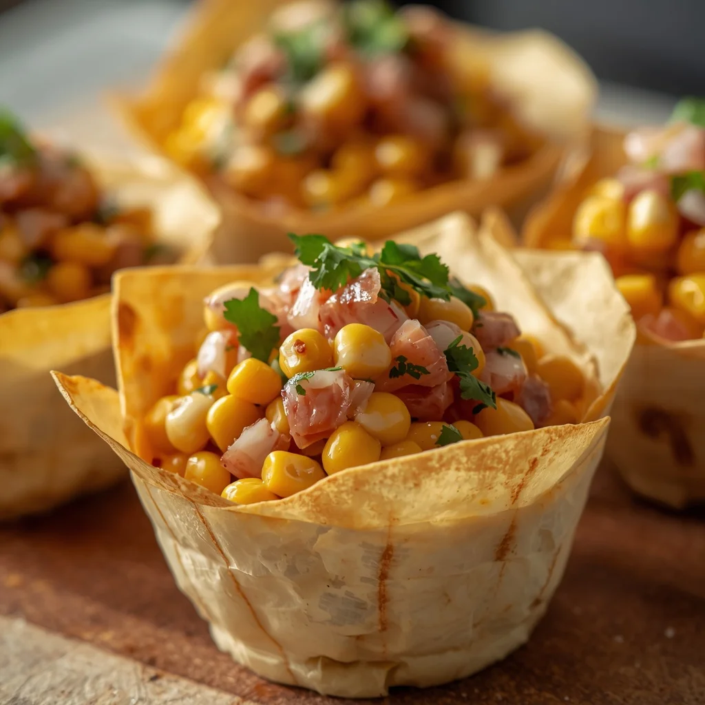 Loaded Elote Street Corn Salad Cups