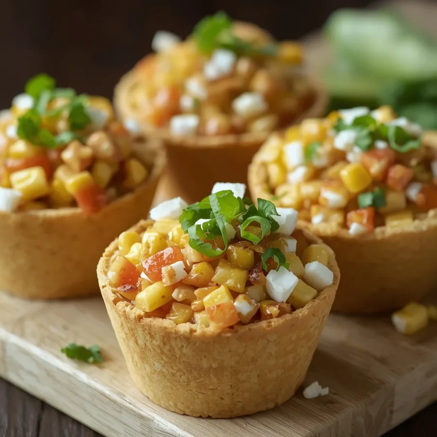 Loaded Elote Street Corn Salad Cups