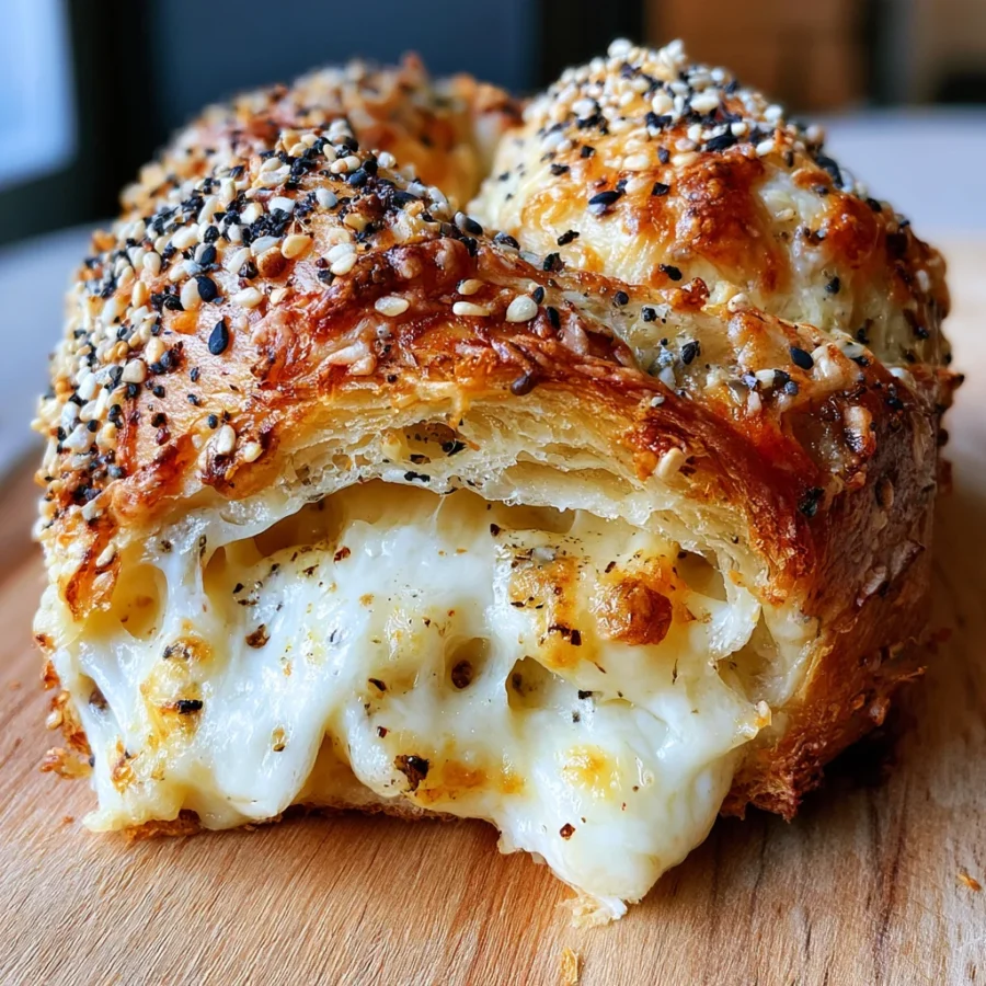 Loaded Everything Bagel Cheese Danish