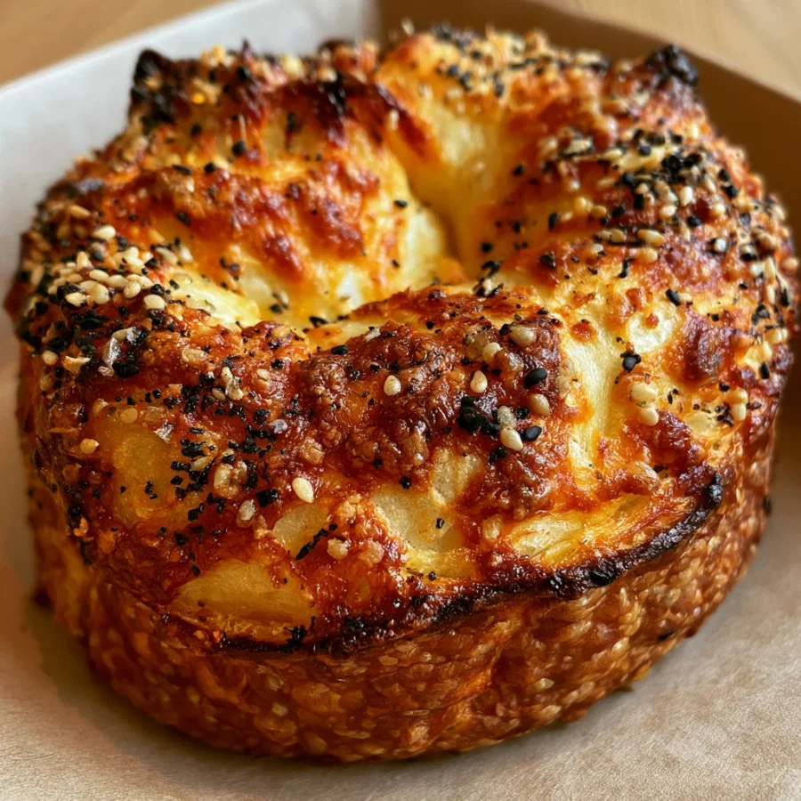 Loaded Everything Bagel Cheese Danish