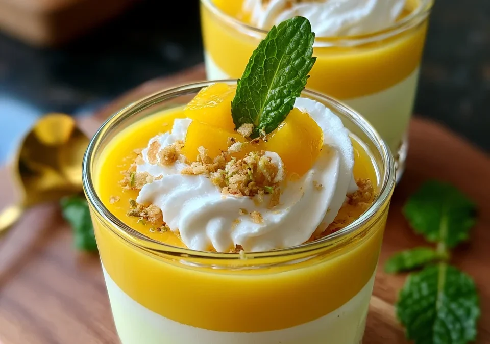 Mango Lassi No-Bake Cheesecake Cups