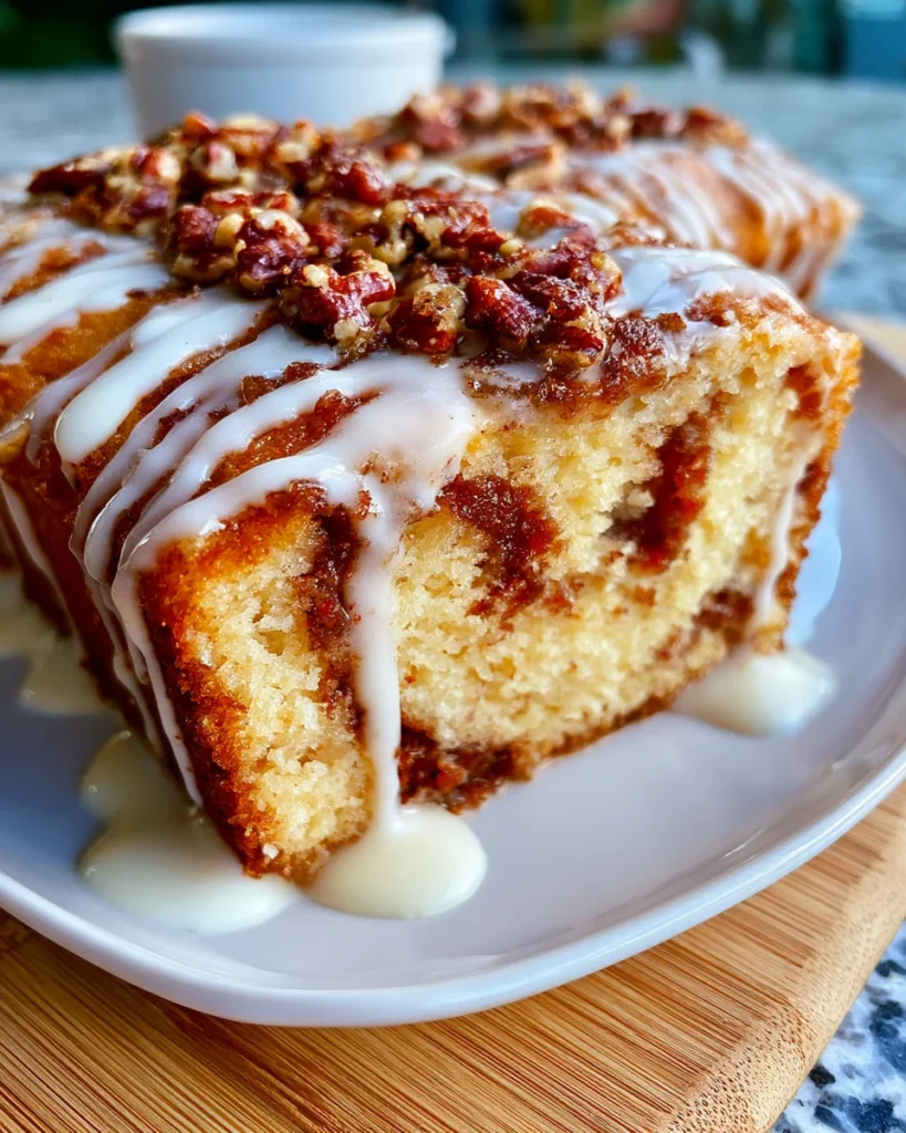 Maple Pecan Coffee Cake Loaf