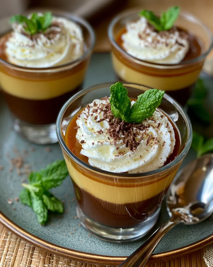 Miso Caramel Chocolate Pudding Cups