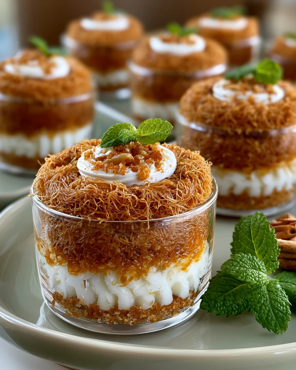 No-Bake Biscoff Knafeh Cups