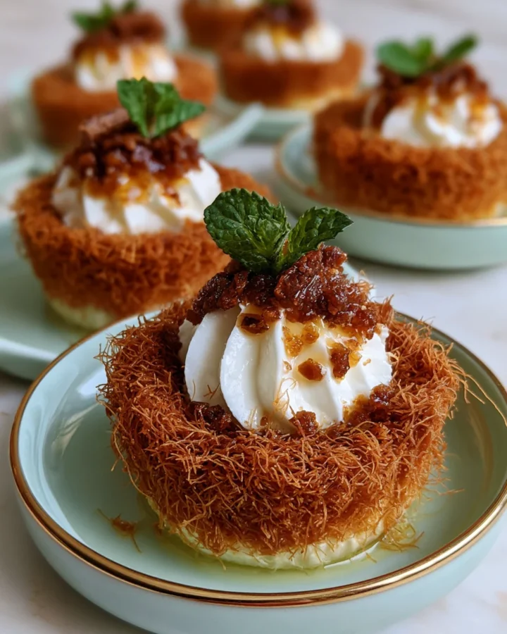 No-Bake Biscoff Knafeh Cups