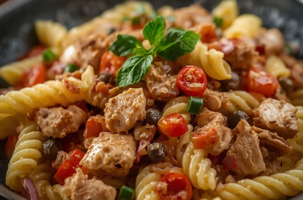 Protein Pasta Salad with Chicken