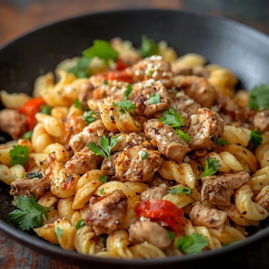 Protein Pasta Salad with Chicken