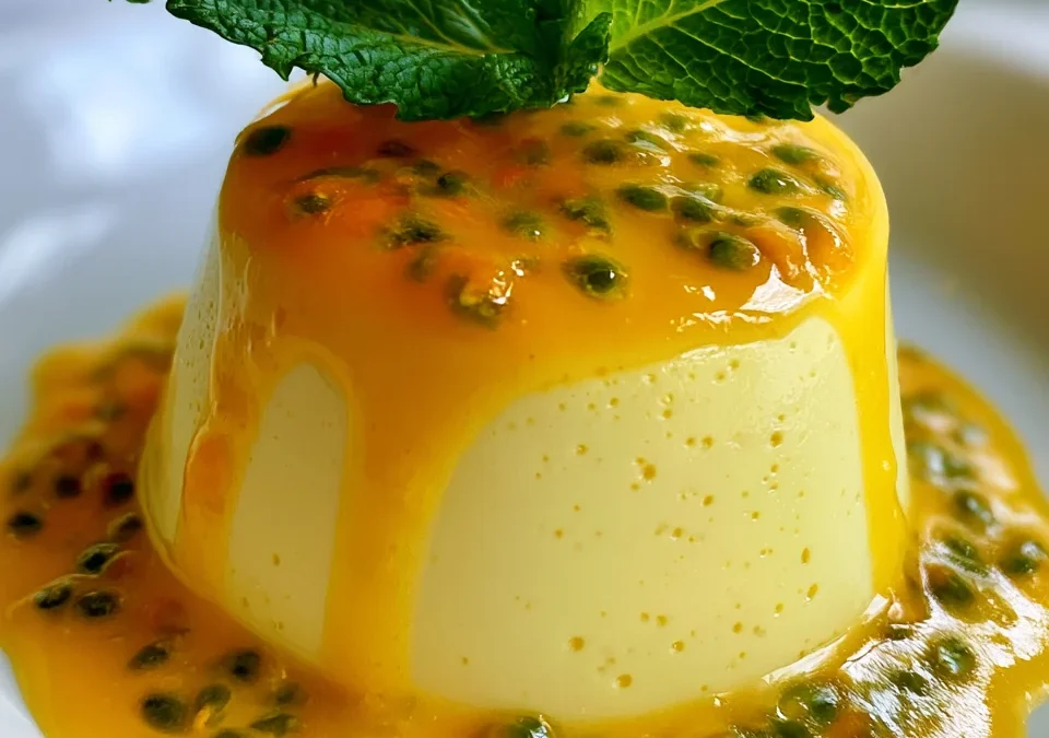 Refreshing Mango Passionfruit Panna Cotta