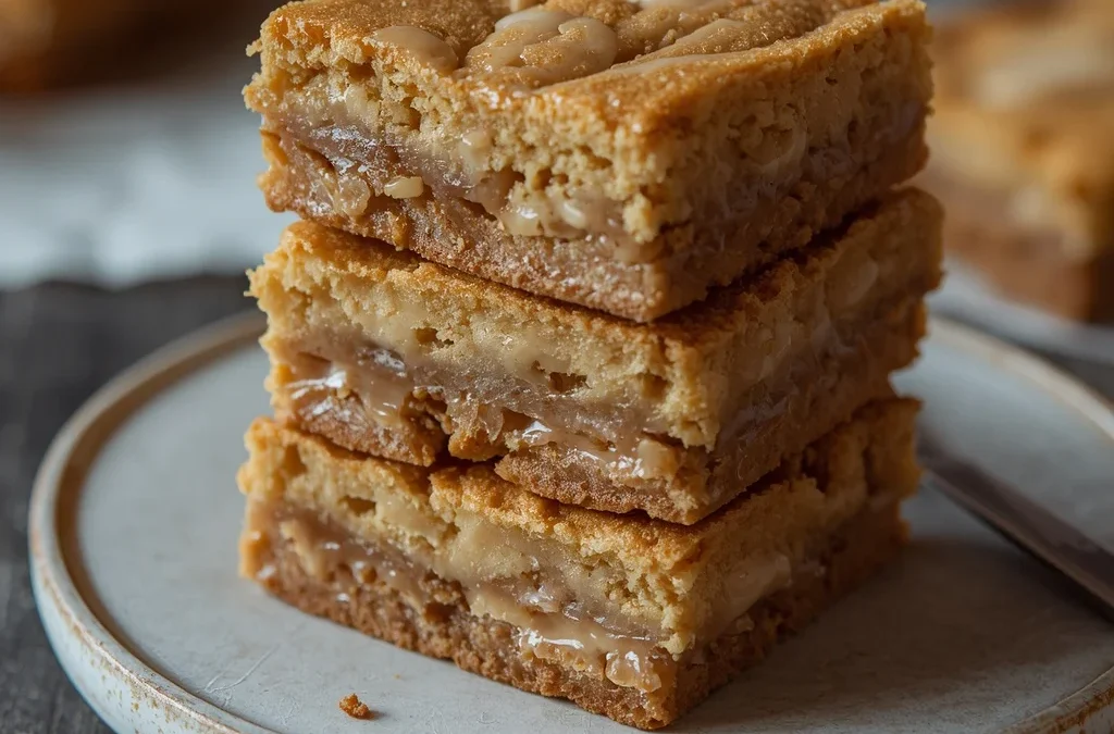 Soft and Chewy Pumpkin Spice Snickerdoodle Blondies