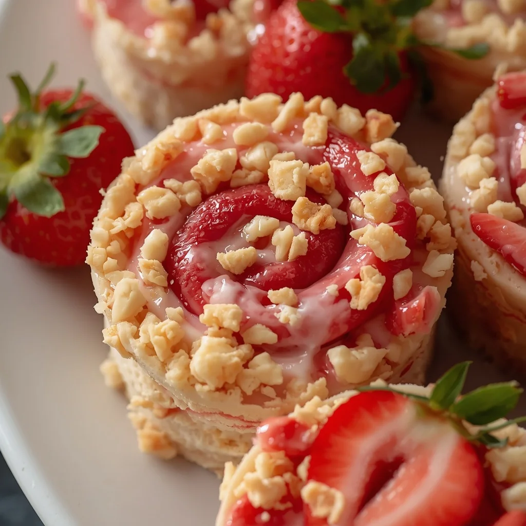 Strawberry Crunch Cheesecake Rolls