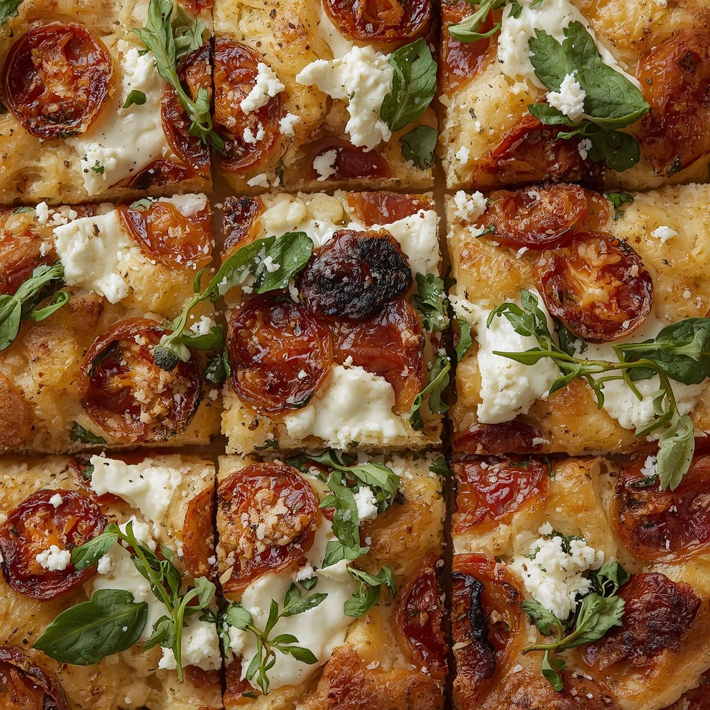 Sun-Dried Tomato & Feta Focaccia Art