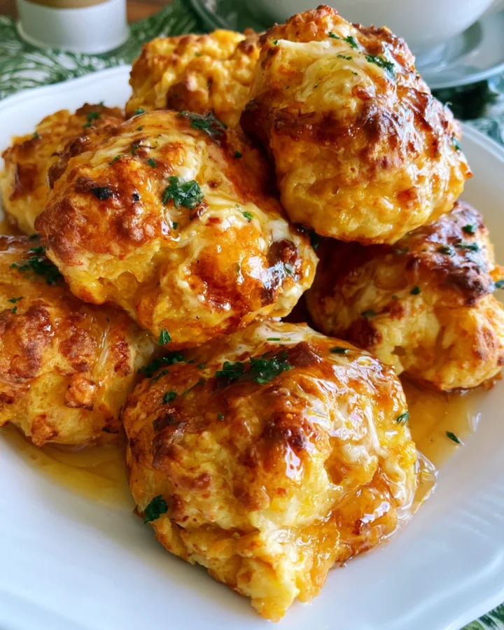 Sweet Potato & Hot Honey Butter Drop Biscuits