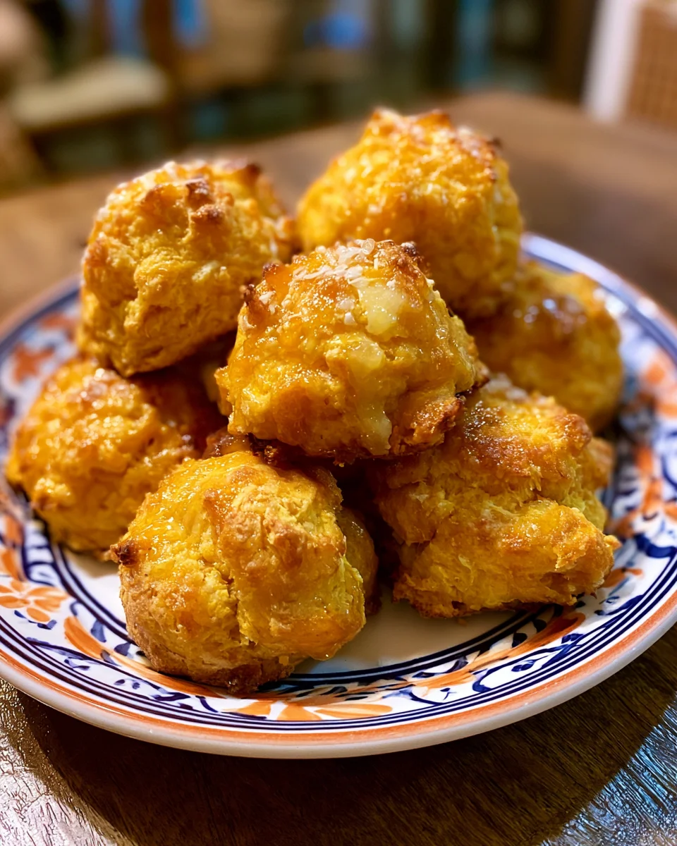 Sweet Potato & Hot Honey Butter Drop Biscuits