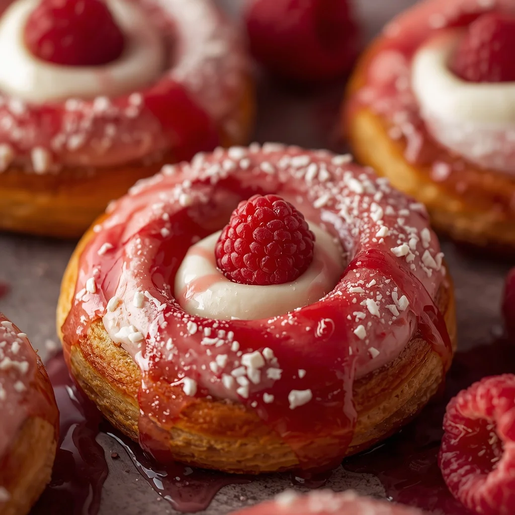 Sweet Raspberry Cream Cheese Danishes