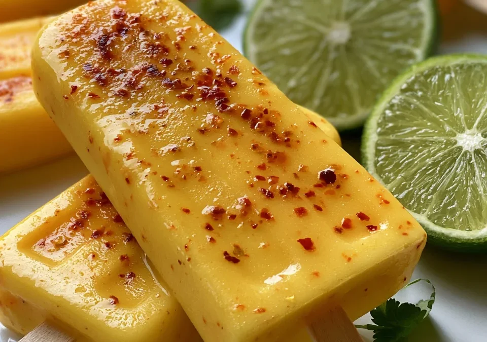 Swicy Mango Chili Lime Popsicles