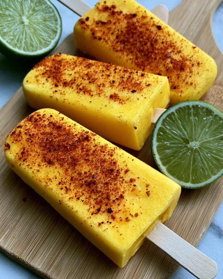 Swicy Mango Chili Lime Popsicles
