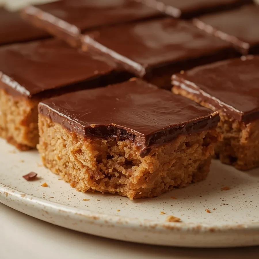 Texas Sheet Cake Bites with Glossy Fudge Icing