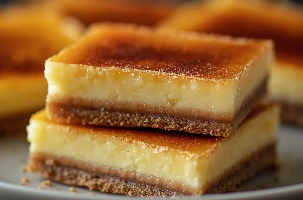 Viral Crack-Top Crème Brûlée Bars