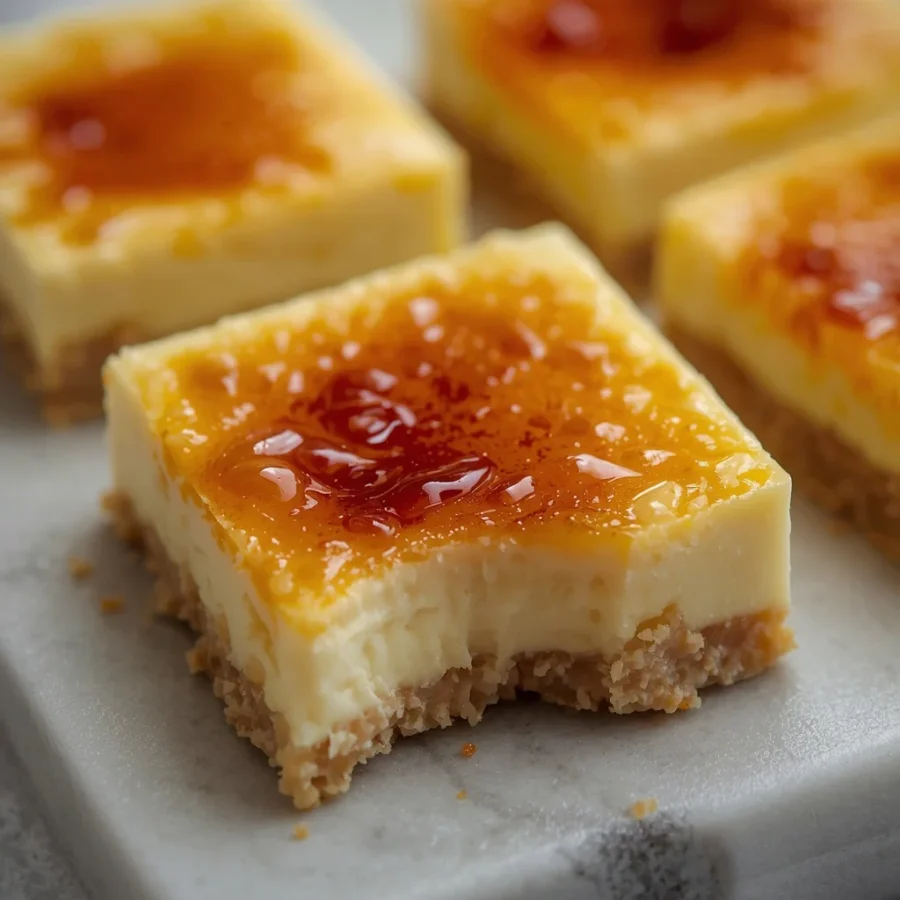 Viral Crack-Top Crème Brûlée Bars