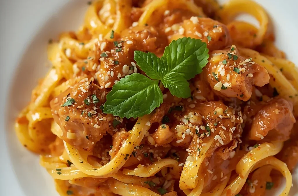 Viral Creamy Harissa Chicken Pasta