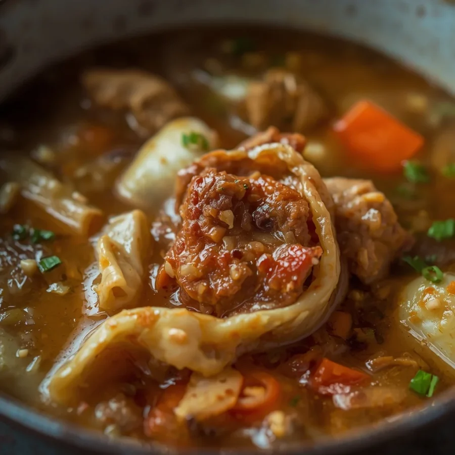 Beef Cabbage Roll Soup