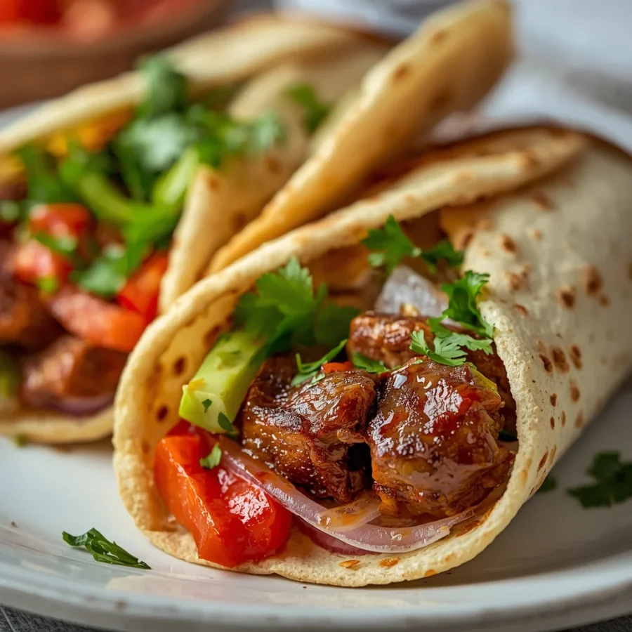 Beef Chapli Kebab Naan Wraps
