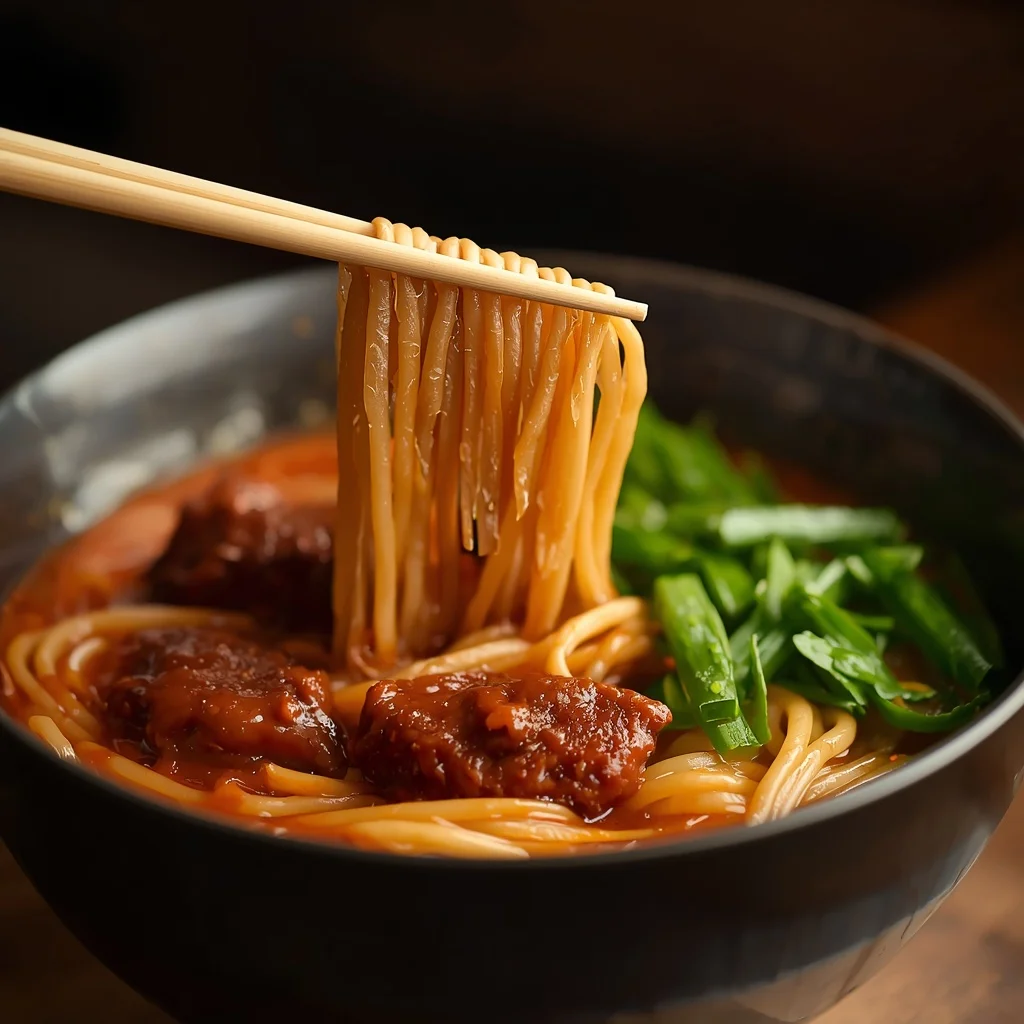 Beef Chili Crisp Dumpling Noodle Bowl