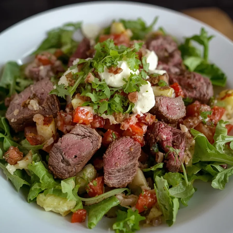 Beef Shawarma Fattoush Salad