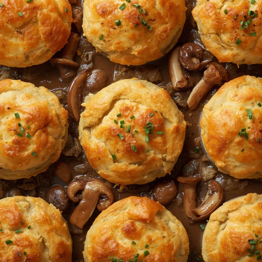 Beef and Mushroom Pot Pie Sheets