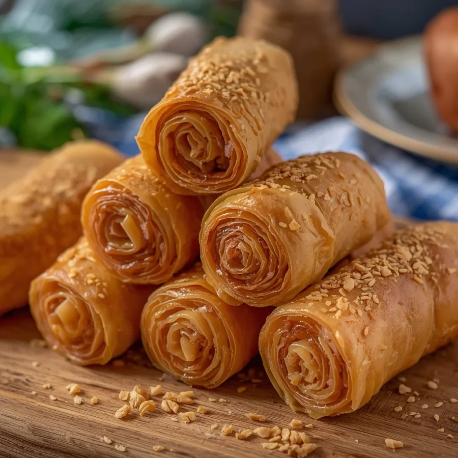 Biscoff Baklava Rolls