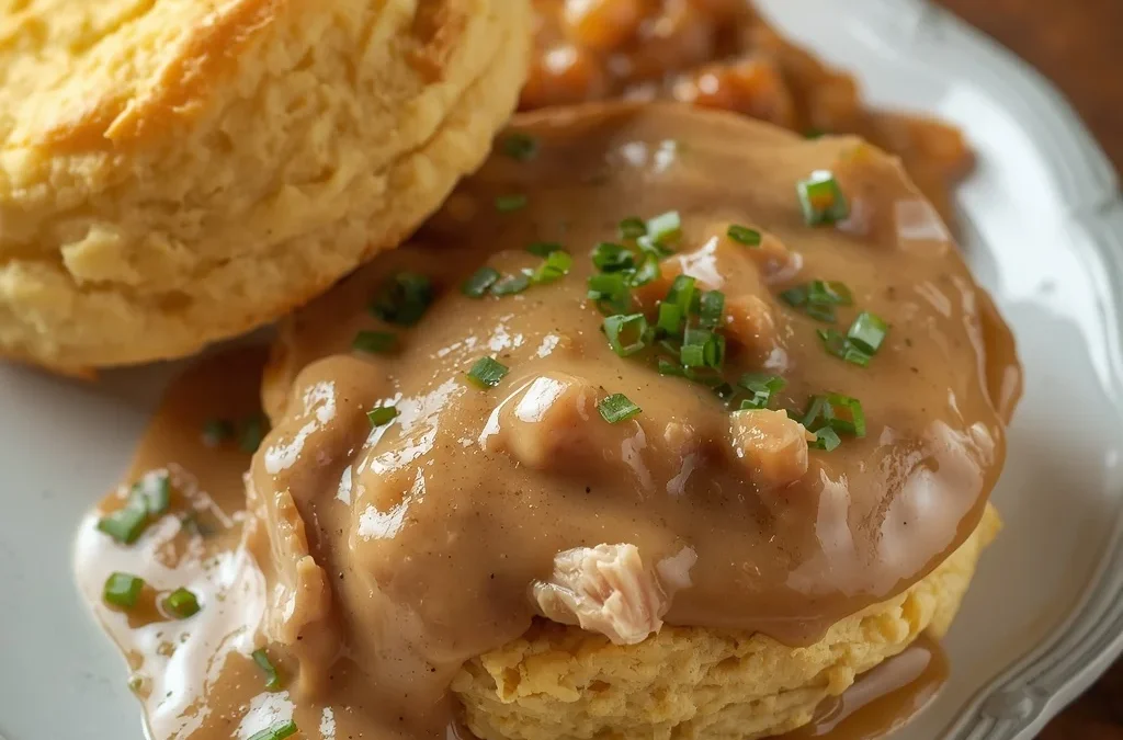 Biscuits and Turkey Gravy
