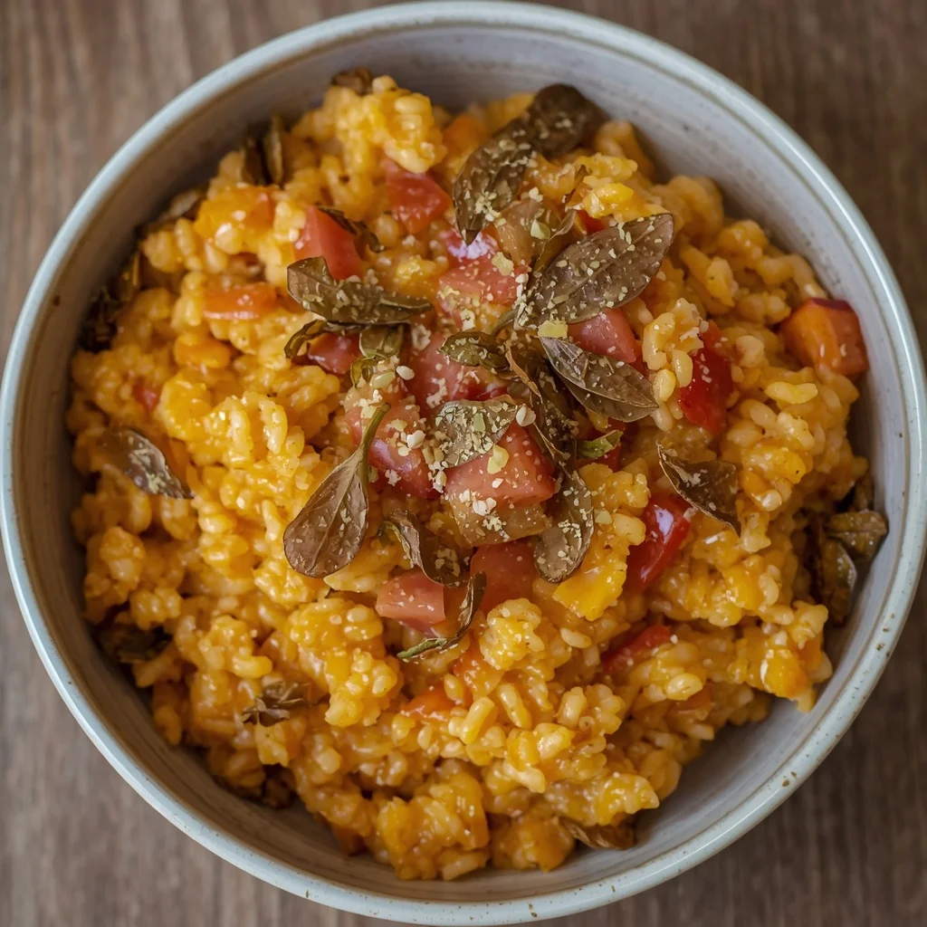 Butternut Squash Risotto with Crispy Sage