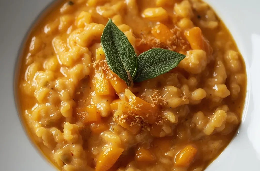 Butternut Squash Risotto with Crispy Sage