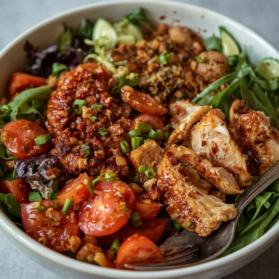 Cava Harissa Halal Chicken Grain Bowl Salad