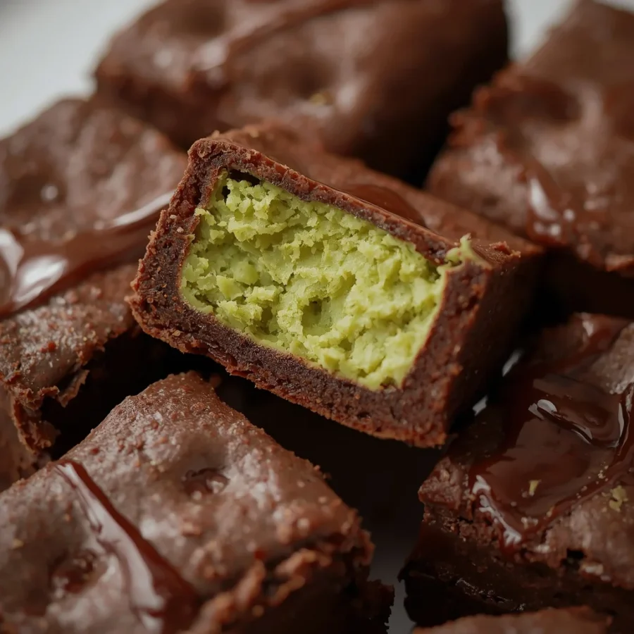 Chewy Matcha Mochi Brownies