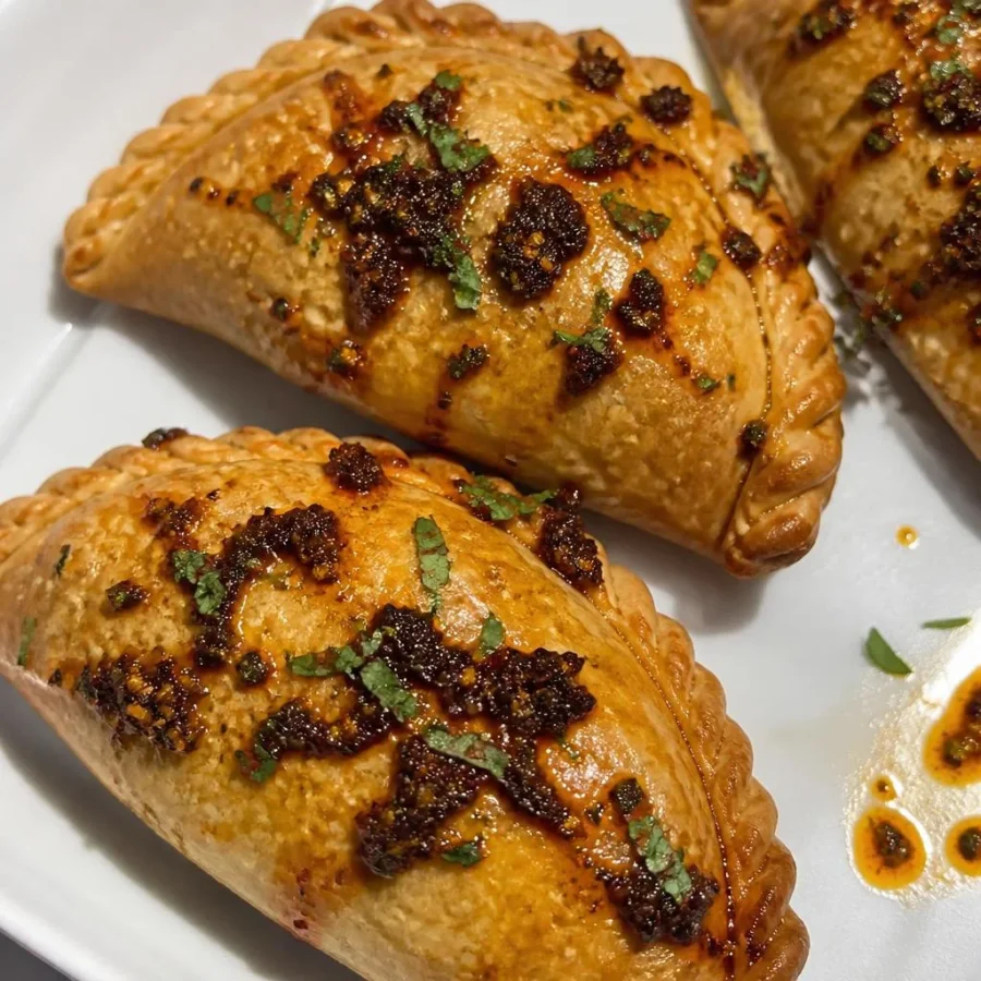 Chili Crisp Halal Beef Empanadas