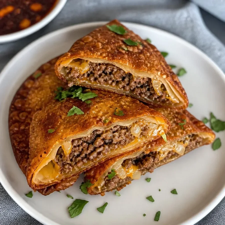 Chili Crisp Halal Beef Empanadas