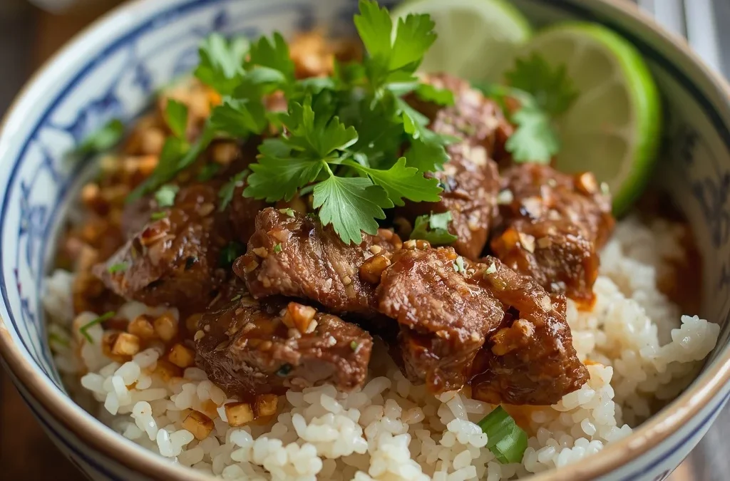 Chimichurri Beef Rice Bowls