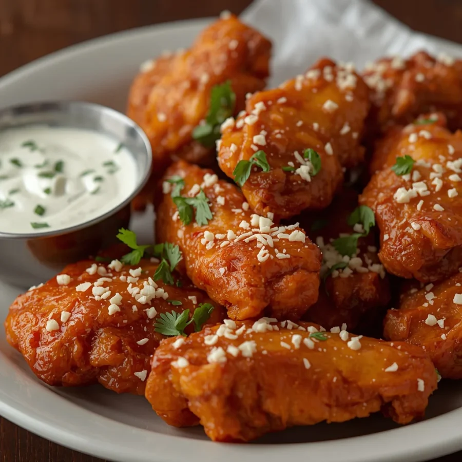 Copycat Wingstop Halal Garlic Parmesan Wings