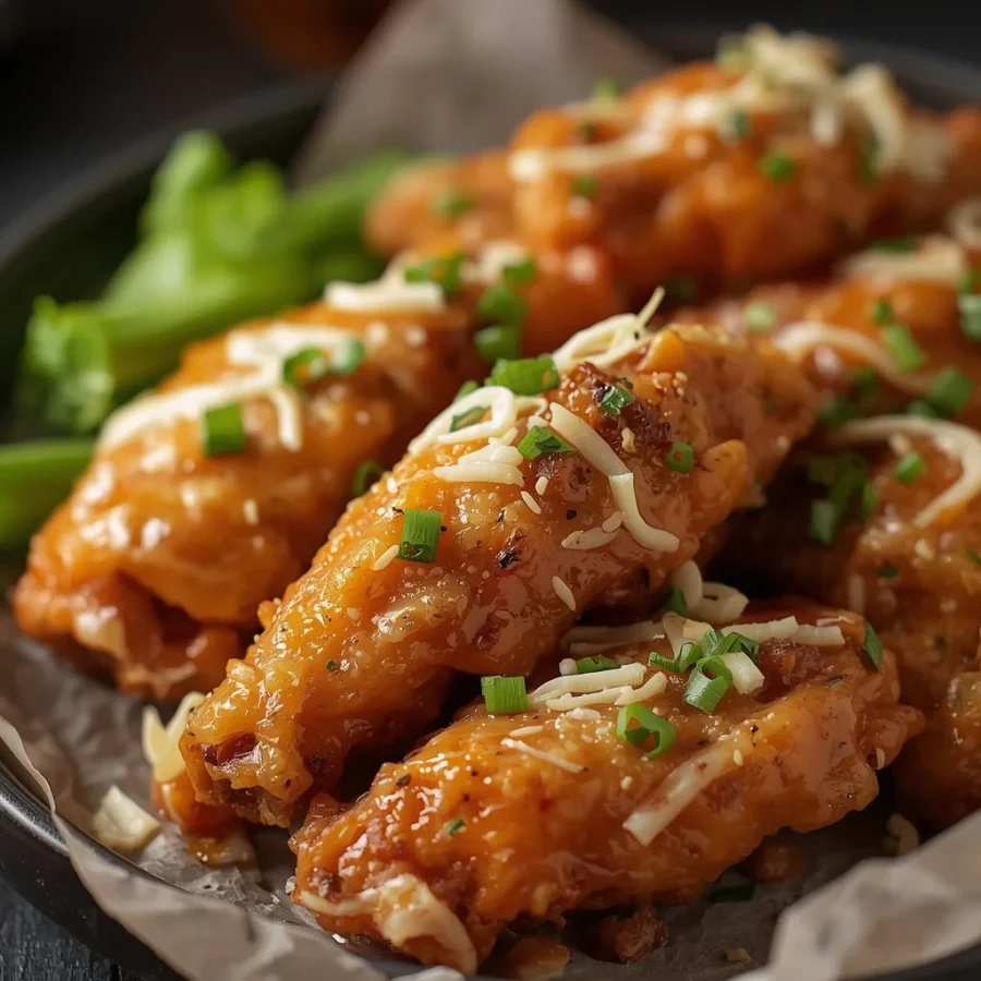 Copycat Wingstop Halal Garlic Parmesan Wings