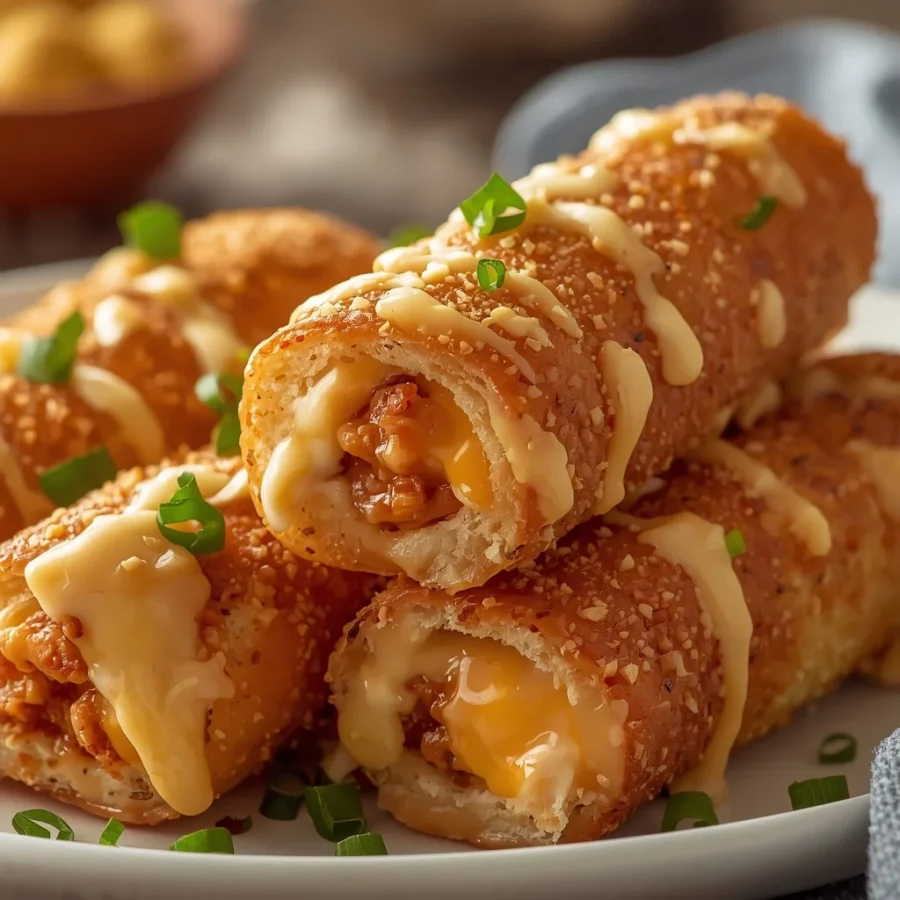 Crispy Chili Cheese Stuffed Breadsticks